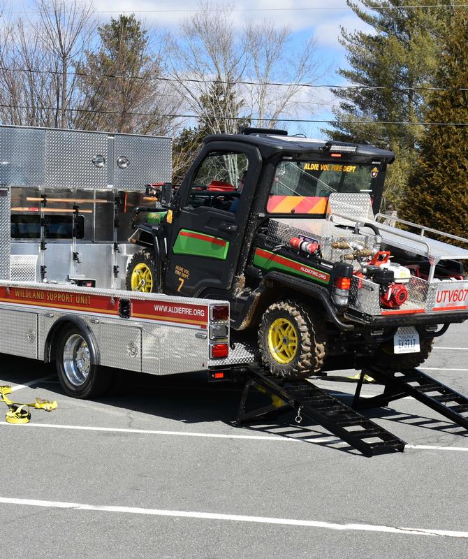 There are stops at the front of the bed that the front tires of the UTV can roll up against that are form-fitted to the front tires.  The UTV is typically loaded in 4x4 with the traction assist on for safety.  Mike Sanders photo
